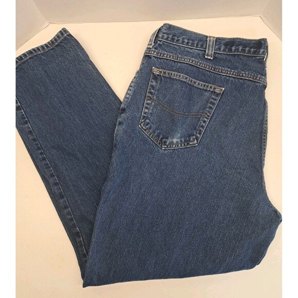 Carhartt FR FLAME RESISTANT Men's Blue denim work jeans 42x32 - Picture 2 of 8